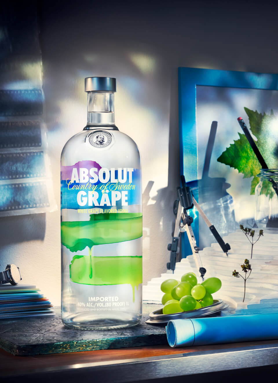 Absolut Vodka Gräpevine 1 L