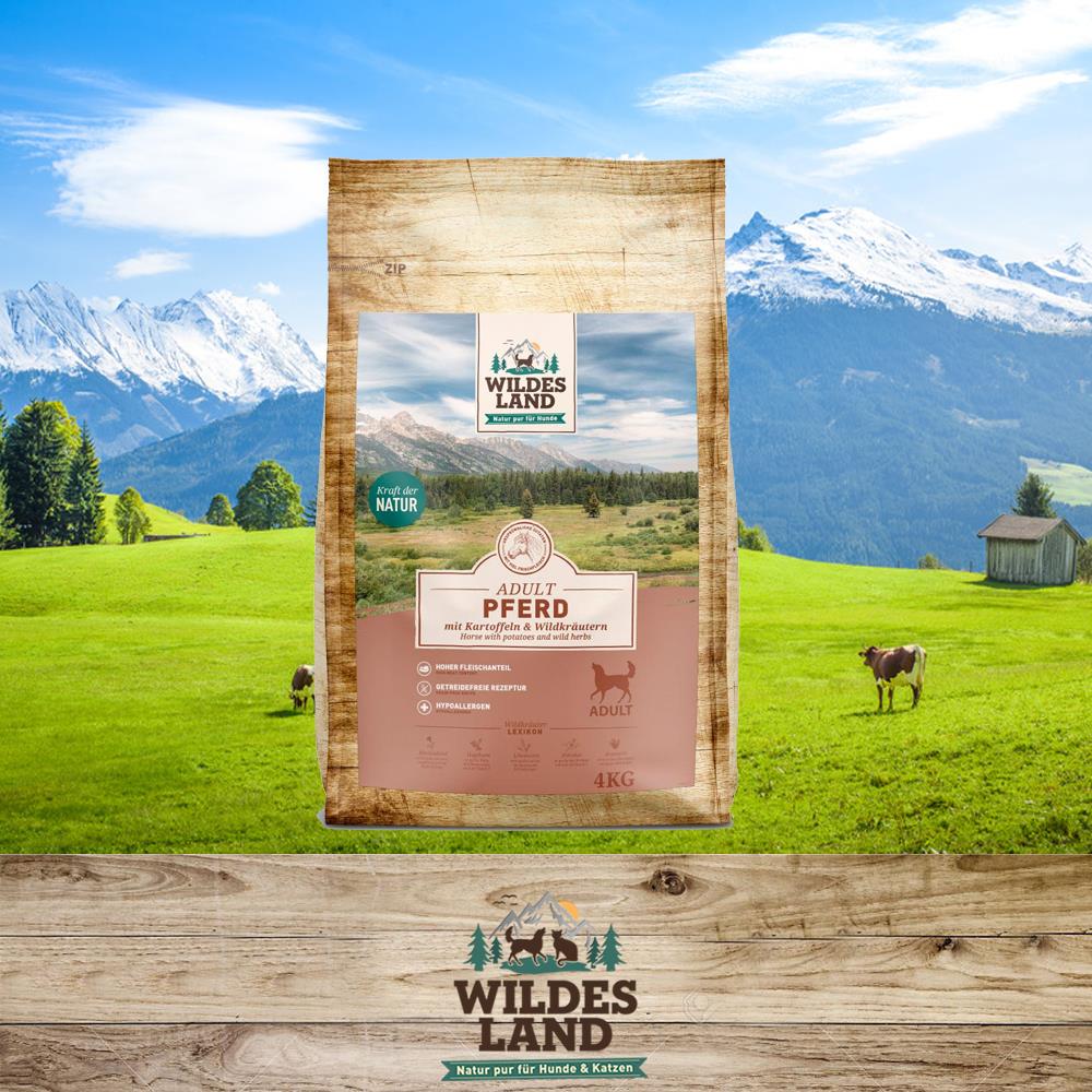 3 - Wildes Land Pferd mit Kartoffeln