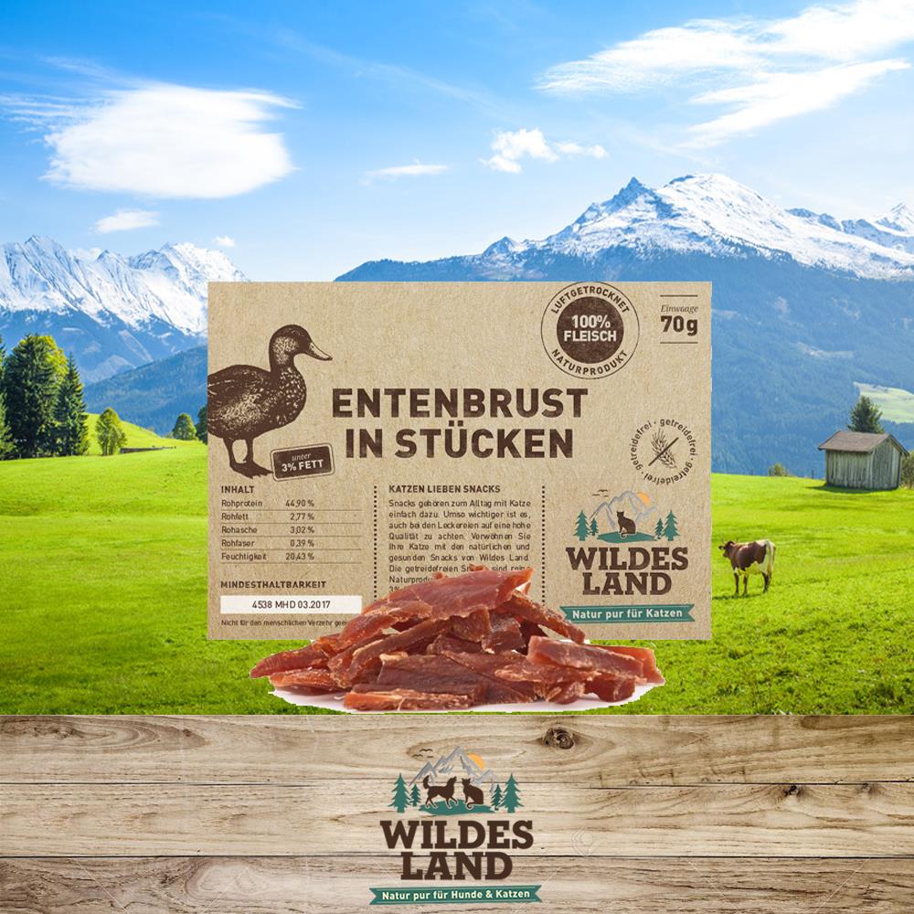 Wildes Land - Entenbrust in Stückchen 70 g