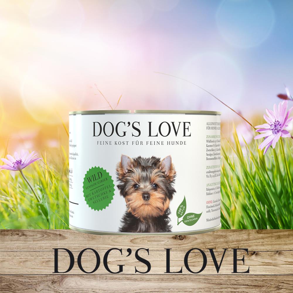 DOG'S LOVE Wild mit Kartoffel, Zwetschke, Sellerie