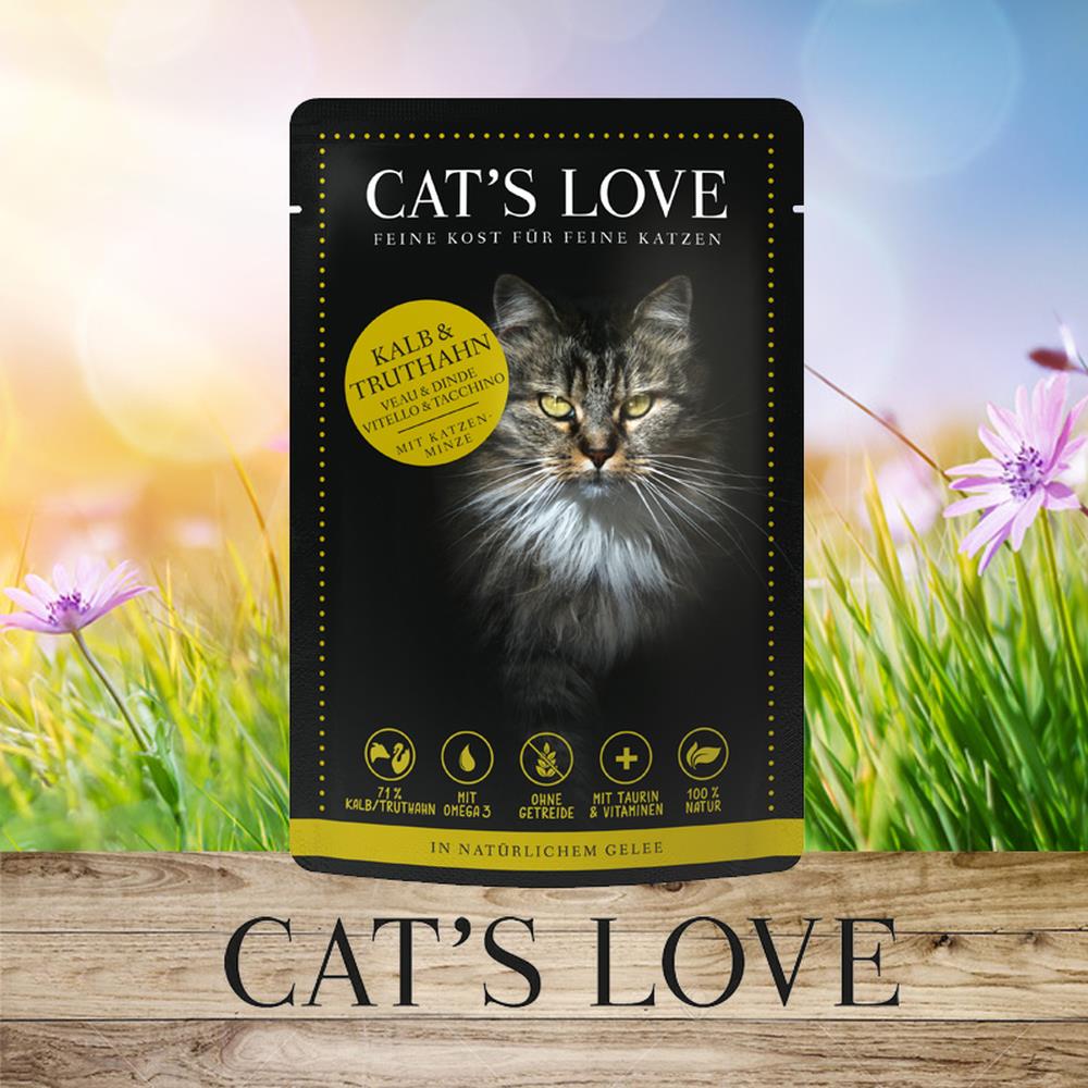 Cat´s Love Mix Kalb &amp; Truthahn 85 g