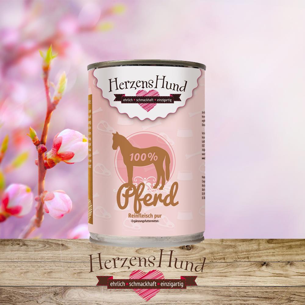 HerzensHund Reinfleisch pur Pferd 400 g