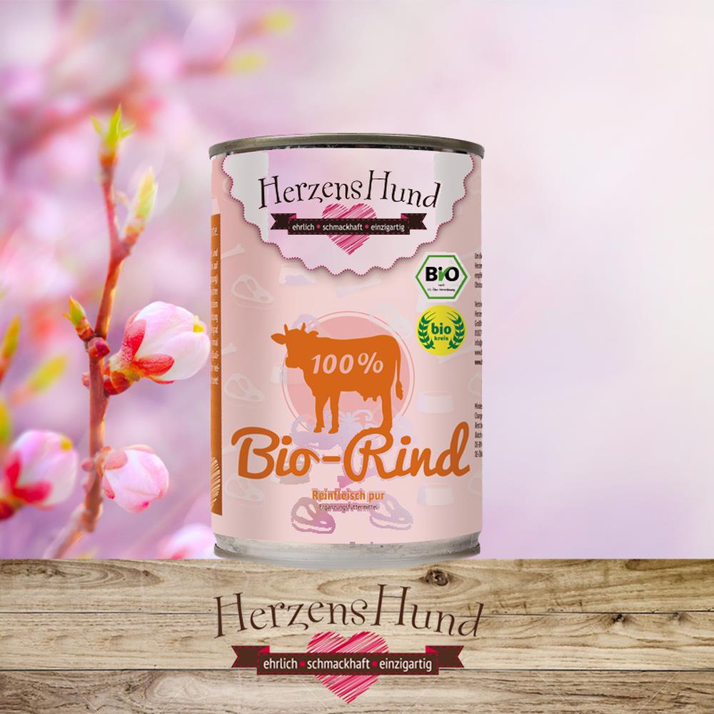 HerzensHund Reinfleisch pur Bio Rind 400 g