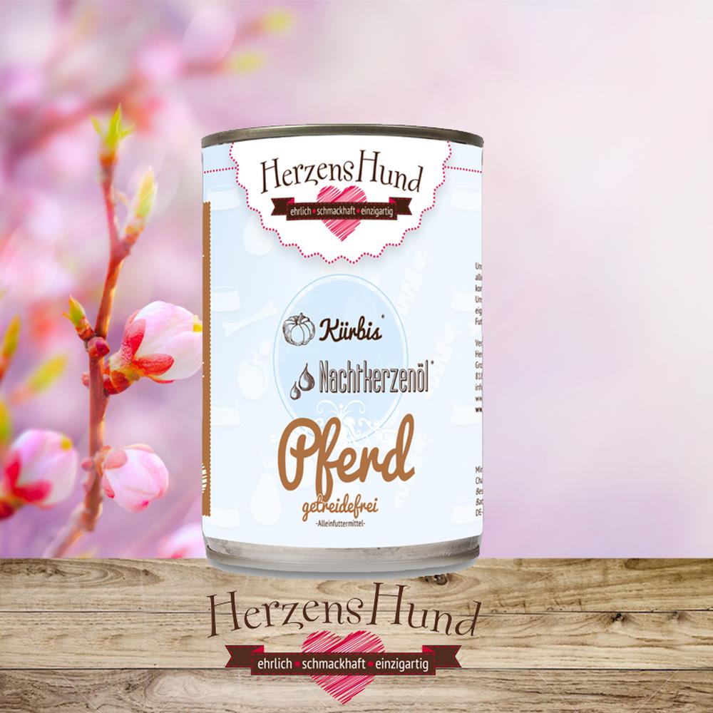 HerzensHund Pferd mit Bio-Kürbis 400 g