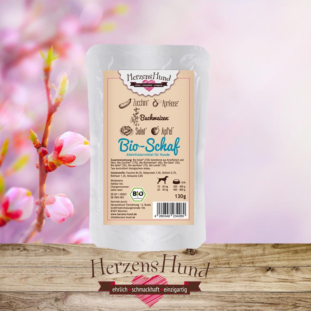 HerzensHund Bio-Schaf mit Bio-Gemüse