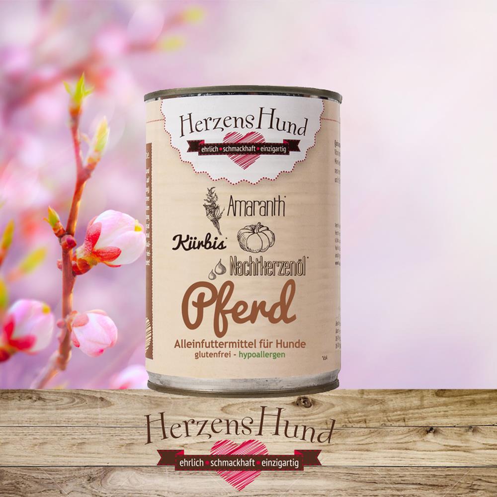 HerzensHund Pferd mit Bio-Gemüse