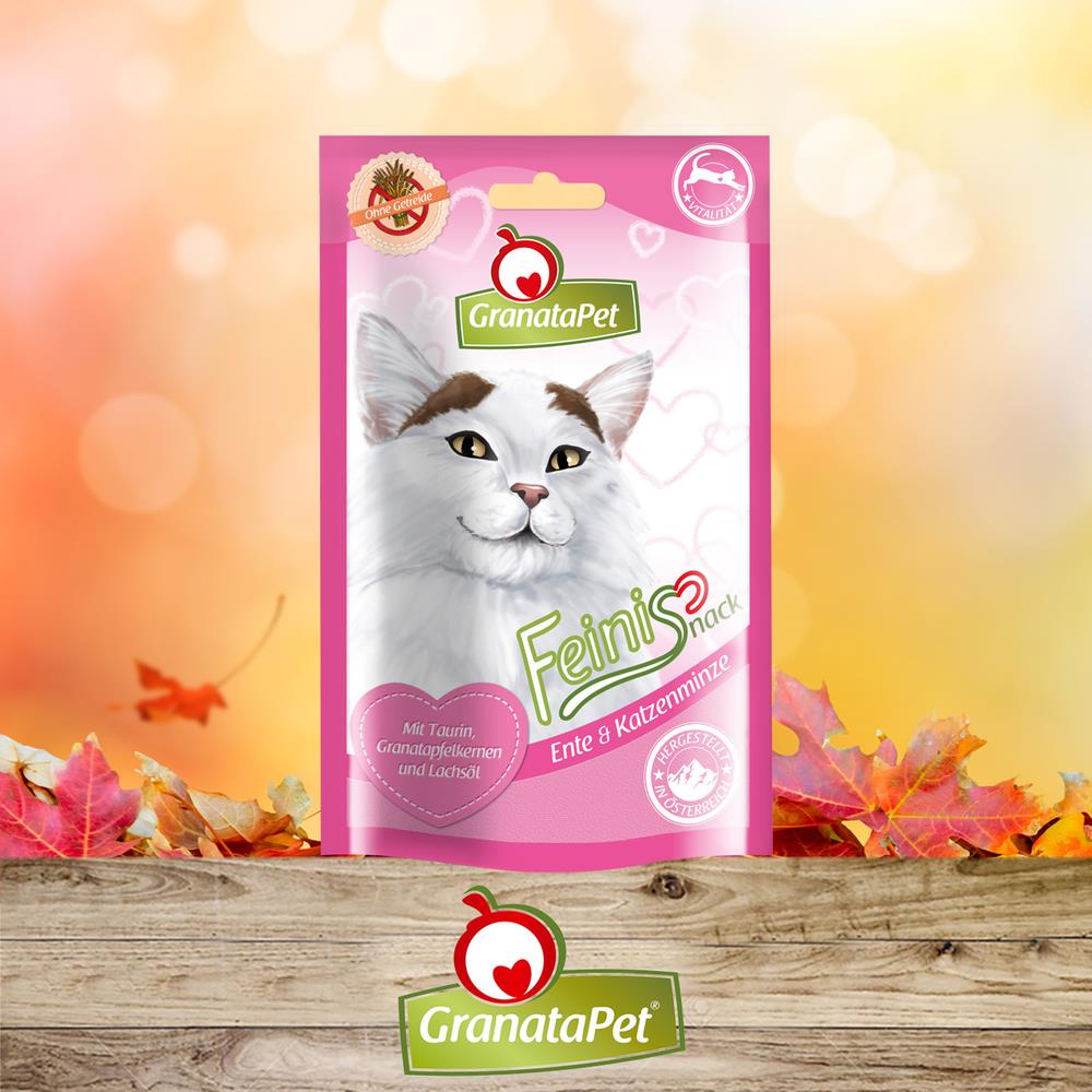 GranataPet - FeiniSnacks Ente &amp; Katzenminze 50 g