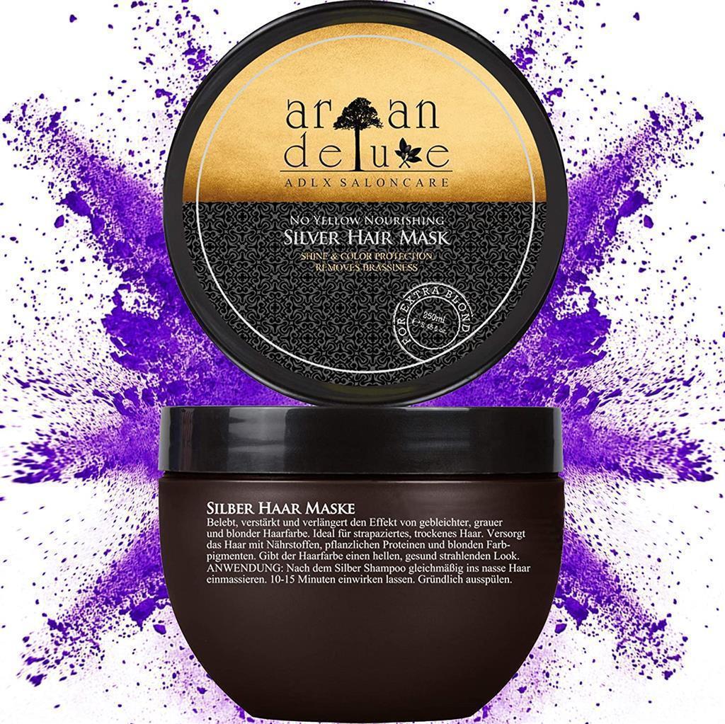 Argan Deluxe Silber-Haarmaske - Haar-Kur für extra seidige Strahlkraft