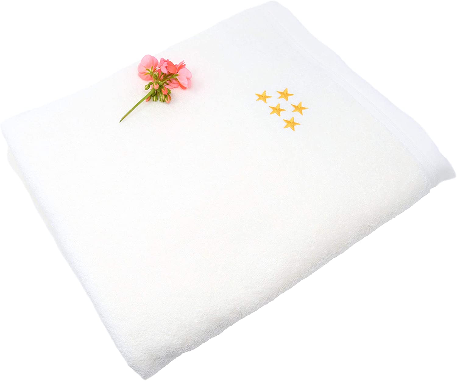 Großes Wellness Badehandtuch aus zertifizierter Bio-Baumwolle 100x150 cm Creme-Weiss Nachhaltige Produktion in der EU