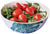 Grosse Porzellan Müslischale Suppenschale Reisschale Servierschale im 4er Set 600ml Ø15,5 cm Design Green Love