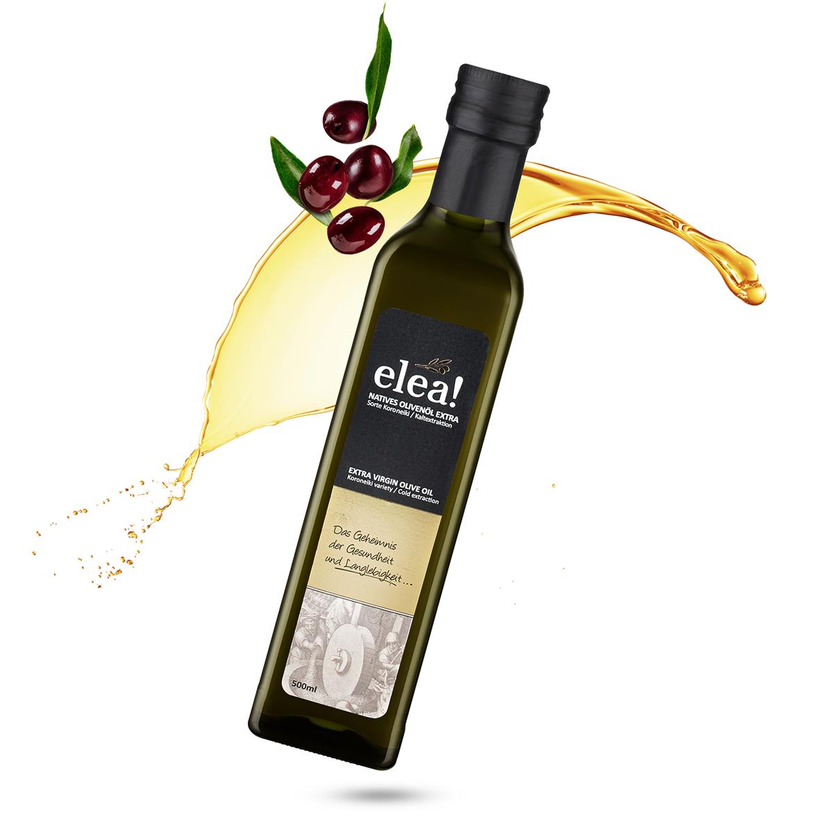 elea! Premium Olivenöl nativ extra - Koroneiki / Kaltextraktion aus Kreta