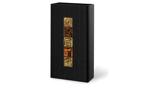 Geschenkkarton Arabesk schwarz 2er